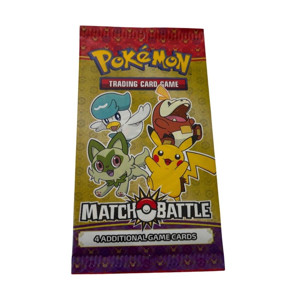 Pokemon TCG Match Battle 2023 McDonalds Booster Pack 4 Cards Sealed Pikachu New